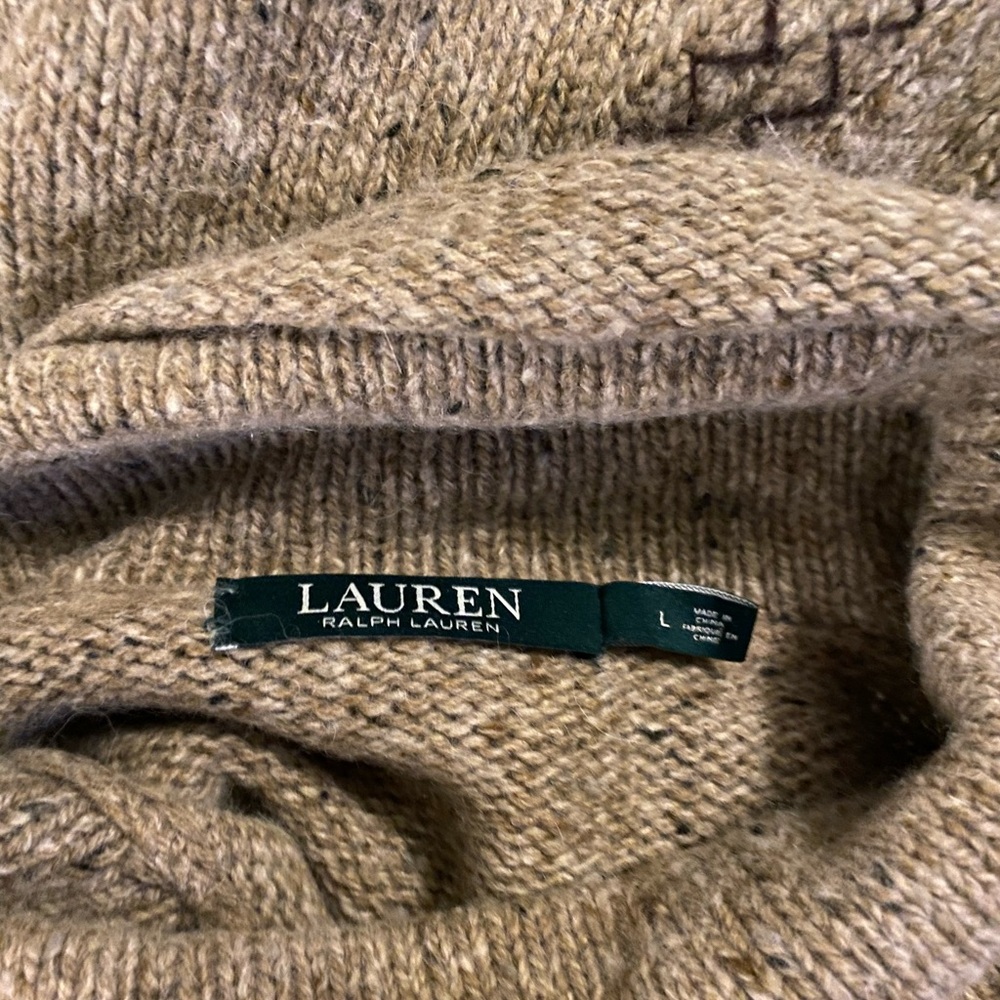 Ralph Lauren Midi Knit Turtleneck Dress